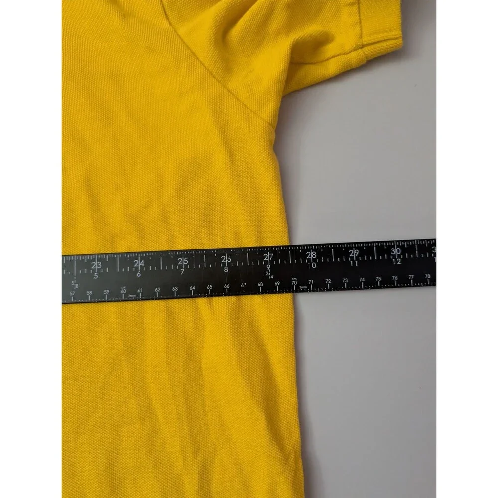 Polo Ralph Lauren Shirt Mens 2XB Yellow Short Sleeve Big & Tall Pique Polo